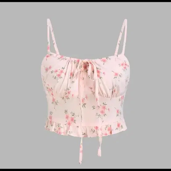 [BUNJANG] Shop Cider Floral Bustier New / 샵사이다 플라워 뷔스티에 새제품