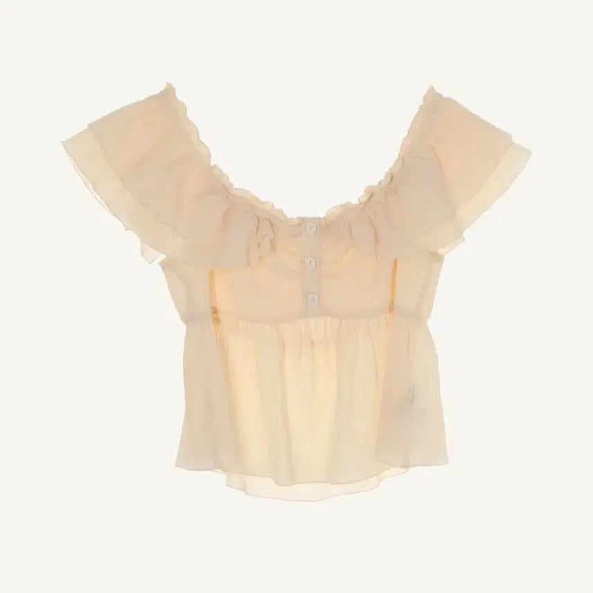 [BUNJANG] 8seconds Off-Shoulder Blouse - Size S / 8세컨즈 오프숄더 블라우스 S