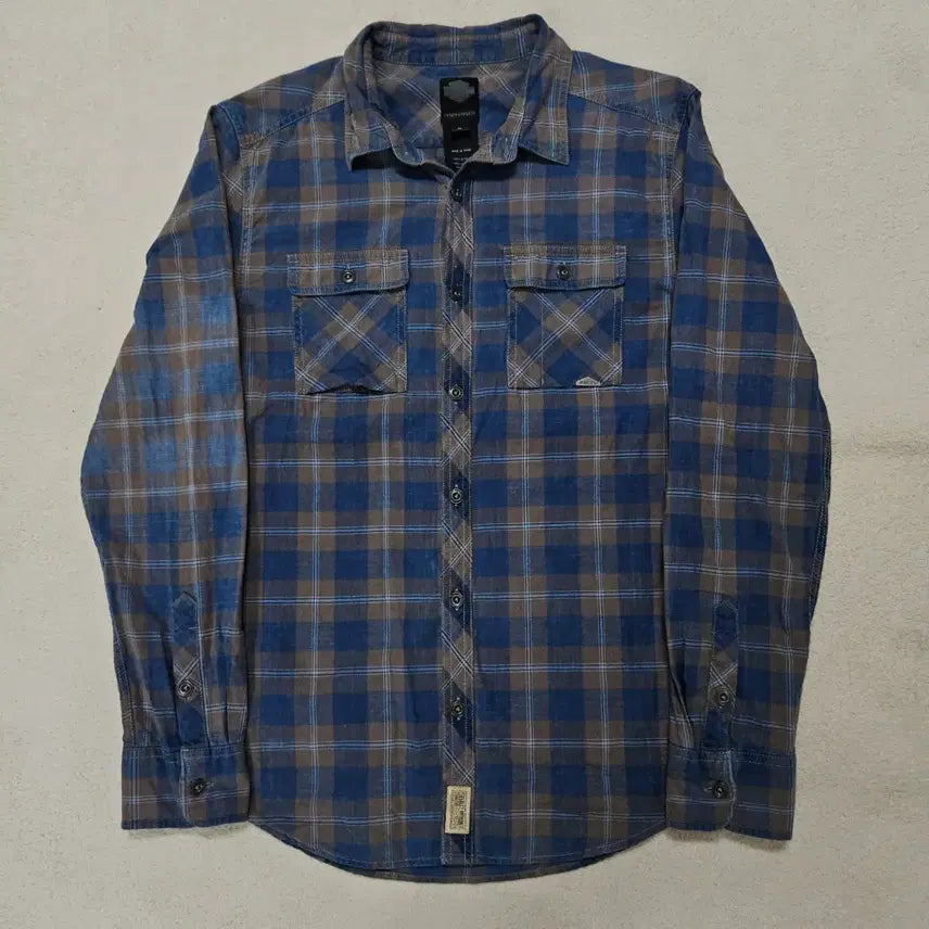 [BUNJANG] Harley-Davidson Flannel Long Sleeve Shirt / 할리데이비슨 플란넬 긴팔 셔츠 급처