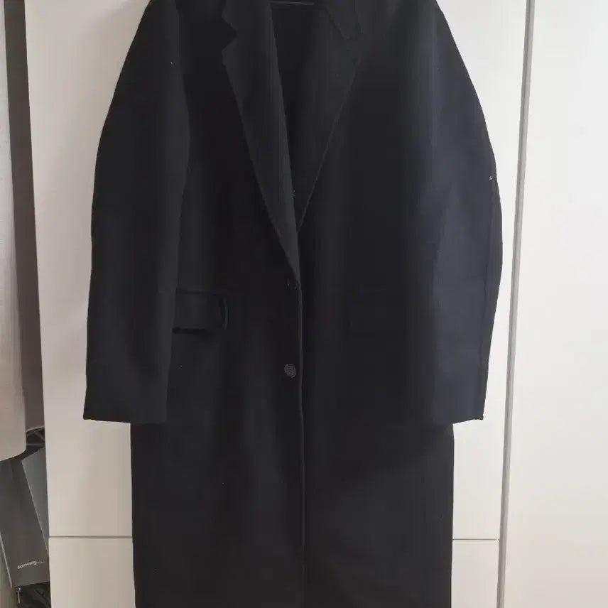 [BUNJANG] Zio Songzio Wool Single Coat Black / 정품 송지오옴므 양모 블랙 싱글 코트