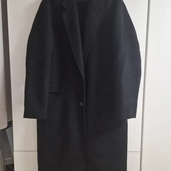 [BUNJANG] Zio Songzio Wool Single Coat Black / 정품 송지오옴므 양모 블랙 싱글 코트