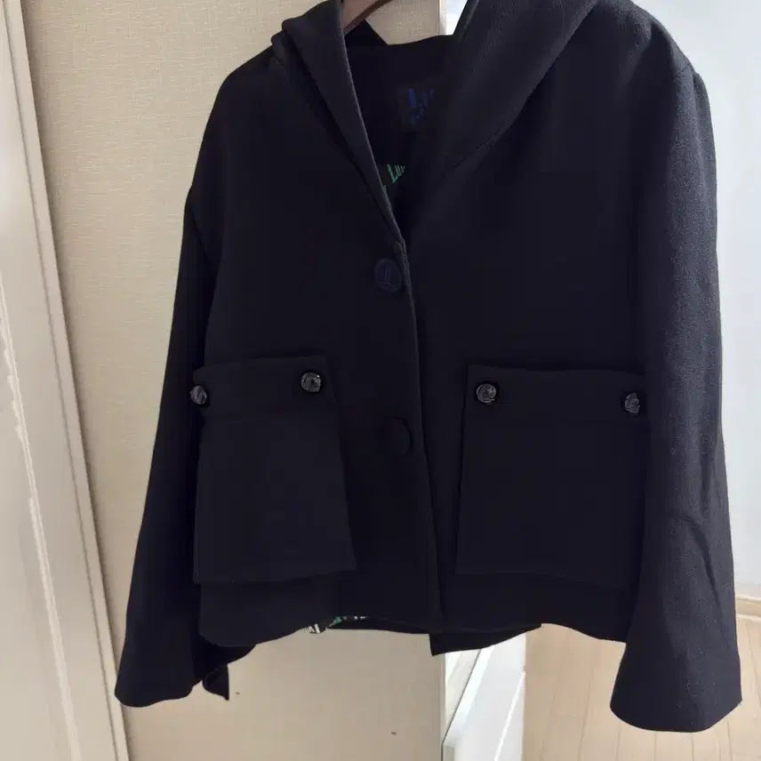 [BUNJANG] Lucky Chouette Wool Hoodie Coat / 럭키슈에뜨 후드 울 코트