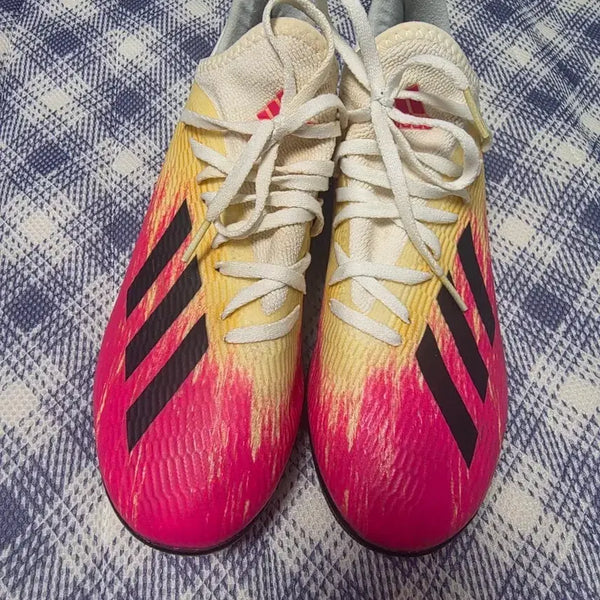 [BUNJANG] Adidas Football Boots Pink Yellow / 아디다스 축구화 핑크 옐로우