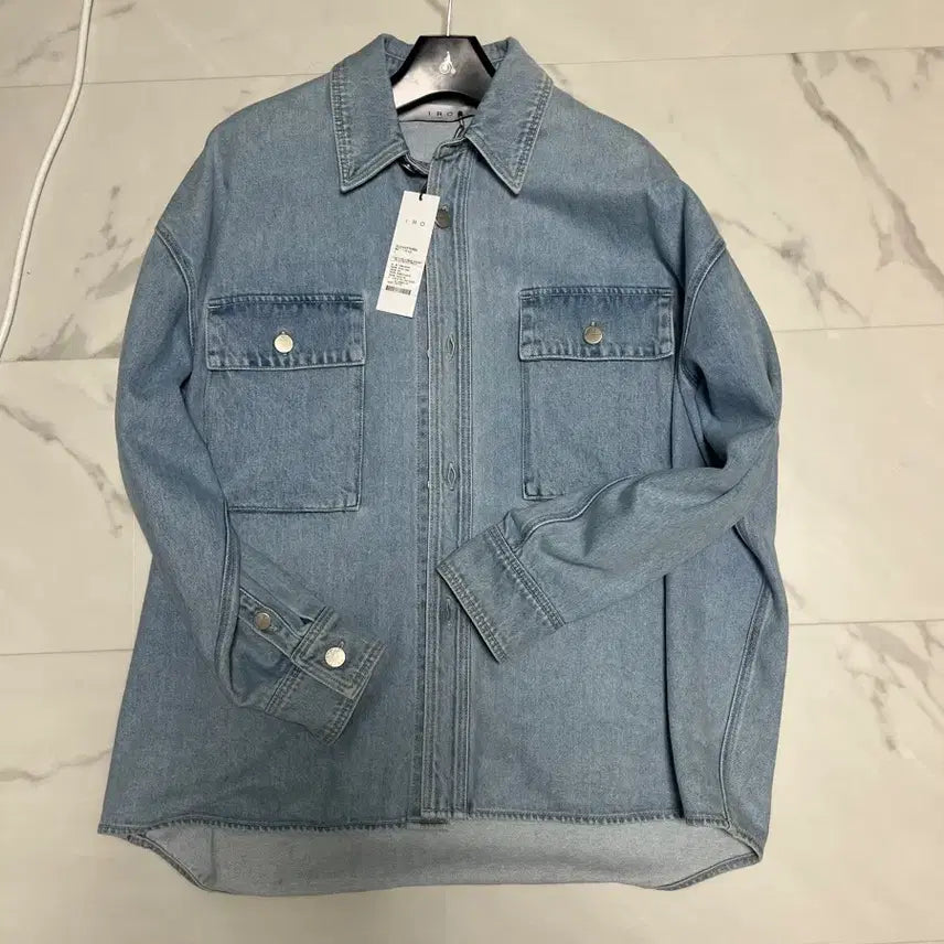 [BUNJANG] IRO Light Blue Denim Shirt Jacket / IRO(이로) 데님 셔츠 자켓 라이트 블루