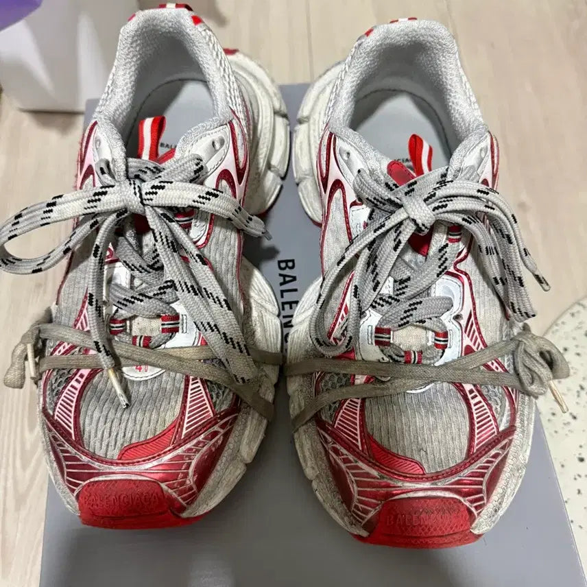 [BUNJANG] Balenciaga 3XL Red Sneakers Size 41 / 발렌시아가 3xl 레드 41