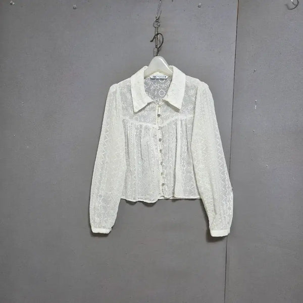 [BUNJANG] Zara Women's Summer Blouse XS / 자라 넘여성스런 여름활용하기좋은 블라우스 XS  n7910