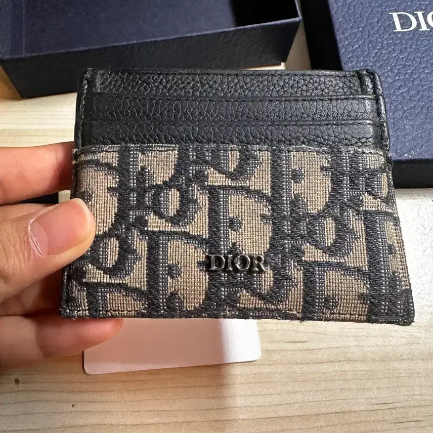 [BUNJANG] Dior Oblique Jacquard Card Holder / 디올 오블리크 자카드 카드지갑(s급)