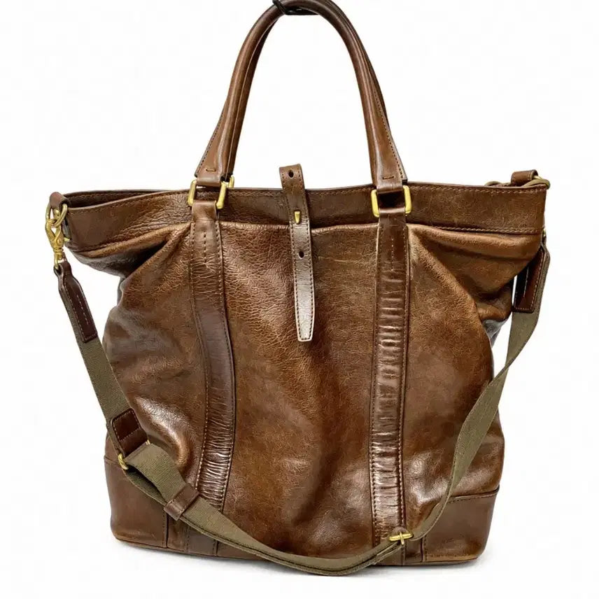 [BUNJANG] Yoshida Porter Calfskin Tote Bag / 요시다 포터 소가죽 토트백