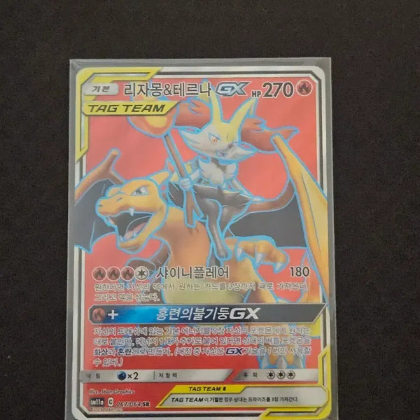 [BUNJANG] Pokemon Card Charizard & Blastoise Tag Team / 포켓몬카드 리자몽 테르나 태그팀