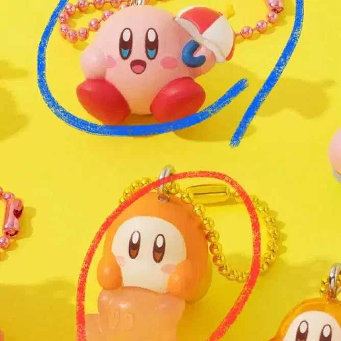 [BUNJANG] Kirby Charm Keychain / CU 커비 키링 교환 웨이들디