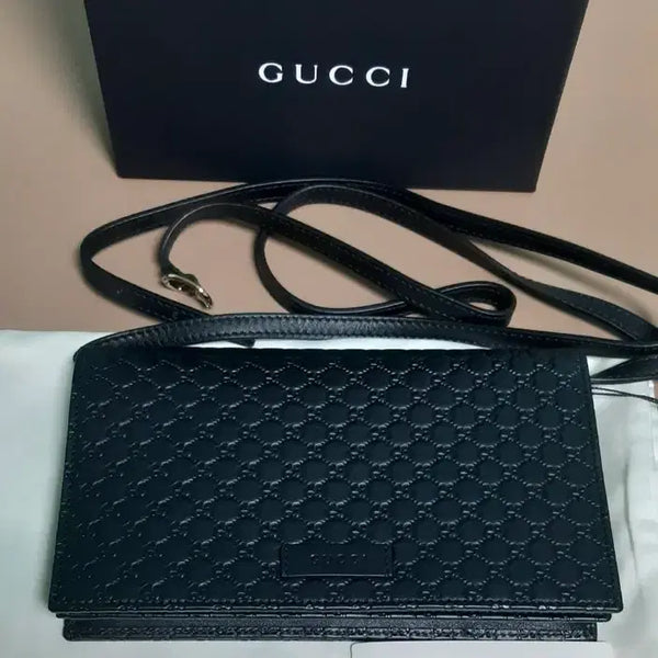 [BUNJANG] Gucci Micro Guccissima Leather Crossbody Shoulder Bag / 구찌 가방 마이크로시마 레더 크로스백 숄더백 (정품/새상품)