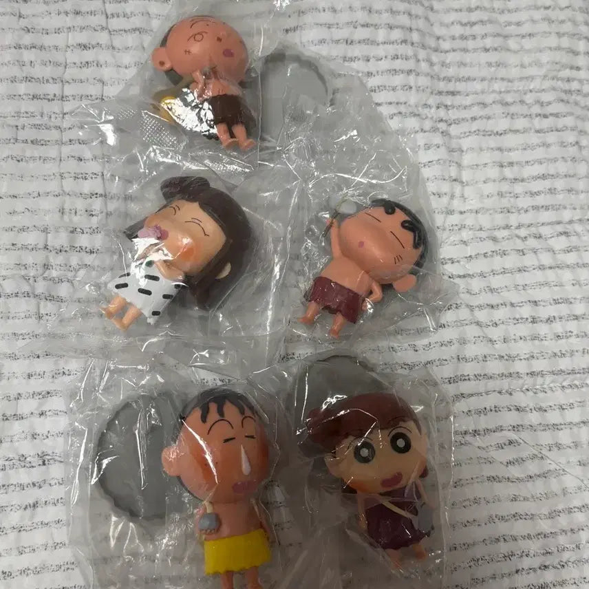 [BUNJANG] Crayon Shin-chan Primitive Series Gacha Figures (Full Set Minus Tetsuo) / 짱구 원시인 시리즈 가챠 피규어 5종 (철수빼고 풀셋)