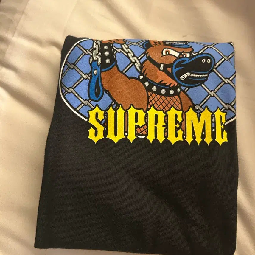 [BUNJANG] Supreme Leash T-Shirt Black 26SS Dog Graphic / 새상품 정품 M,L,XL 슈프림 리쉬 티셔츠 블랙 26SS 강아지 개 도그 반팔