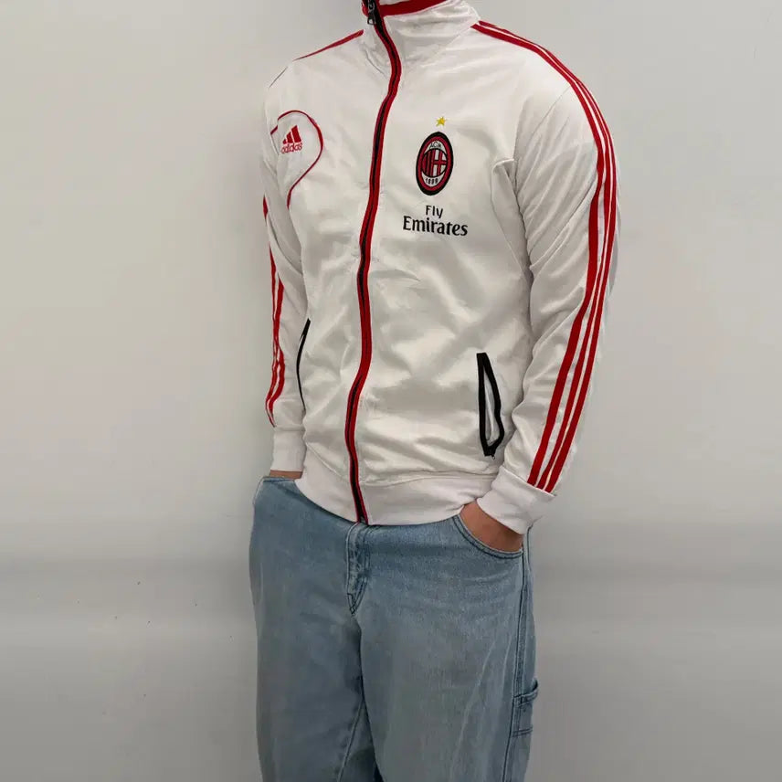 [BUNJANG] Adidas AC Milan Uniform Tracktop Jersey / 아디다스 ac밀란 유니폼 트랙탑 져지