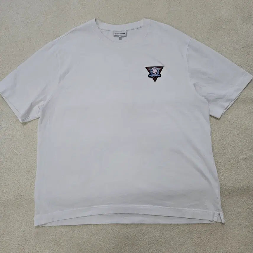 [BUNJANG] Maison Kitsuné Surf Collage Oversized White T-Shirt / 메종키츠네 서프 콜라주 오버사이즈 화이트 반팔티 급처