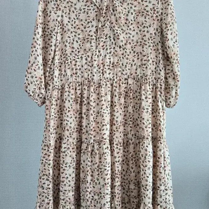 [BUNJANG] Flower Pattern Long Dress / 플라워 패턴 롱 원피스