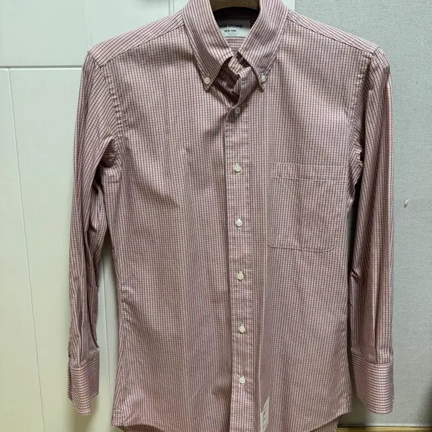 [BUNJANG] Thom Browne Check Pattern Slim Fit Shirt Size 1 / 톰브라운 셔츠  남방 1사이즈