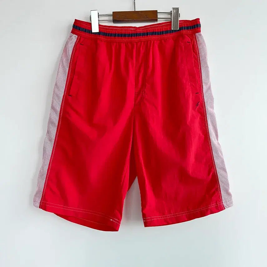[BUNJANG] Karl Max Red Stitch Bending Shorts Size M (95) / Karl Max 칼마 레드 스티치 밴딩 반바지 95