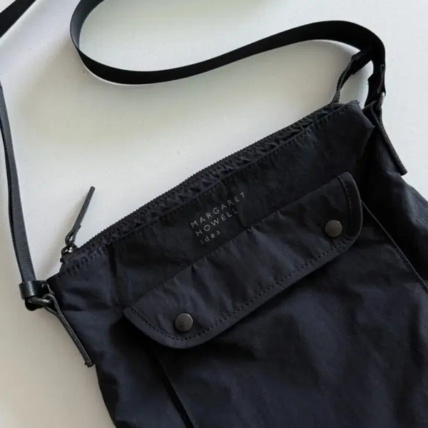 [BUNJANG] Margaret Howell Black Nylon Cotton Shoulder Bag & Crossbody Bag / 마가렛호웰 아이디어 블랙 숄더백 & 크로스백