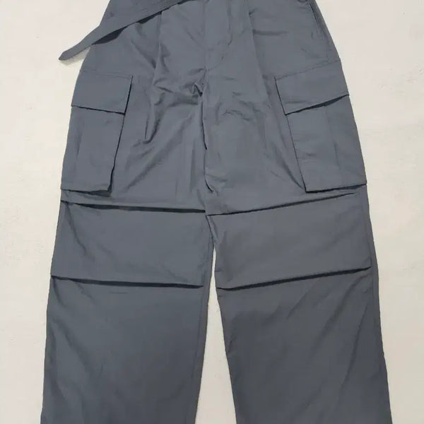 [BUNJANG] Another Office Parachute Belted Nylon Pants / 어나더오피스 패러슈트 벨티드 나일론 팬츠 급처