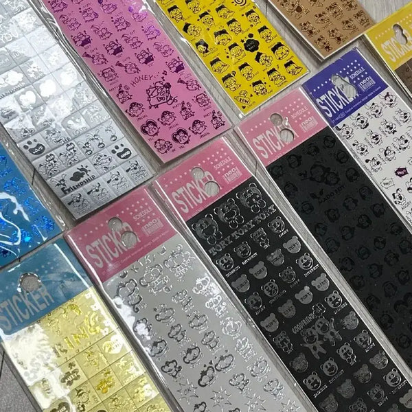 [BUNJANG] Vintage Gold Foil Diary Deco Index Stickers / 고전문구 금박 다이어리 다꾸 인덱스 스티커
