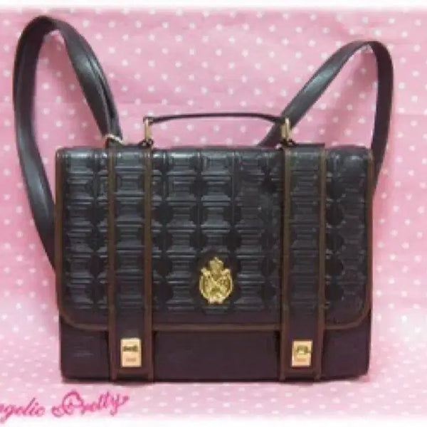 [BUNJANG] Angelic Pretty Chocolate 3-Way Bag (Backpack/Crossbody/Tote) / angelic pretty 앤젤릭 프리티 초콜릿 3way 가방 백팩 크로스백 라떼갸루