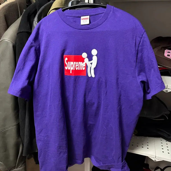 [BUNJANG] Supreme Stick T-Shirt Purple / [L] 슈프림 스틱 티셔츠 퍼플