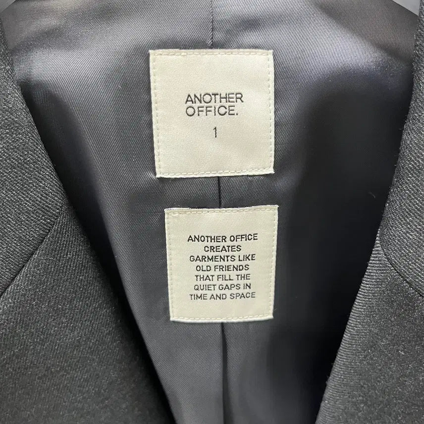 [BUNJANG] Another Office Legacy Single Blazer Charcoal Size 1 / 어나더오피스 레거시 블레이저 Legacy Single Blazer 차콜 사이즈 1