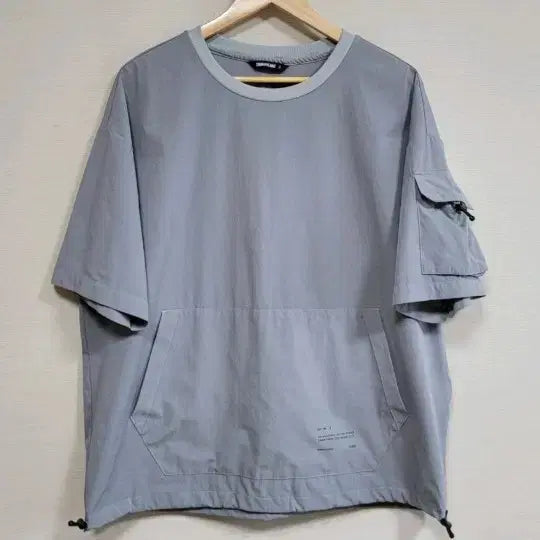 [BUNJANG] SIGNIFICANT Men's Woven Pocket Short-Sleeve T-Shirt / 시그니피컨트 남성 우븐 포켓 반팔티