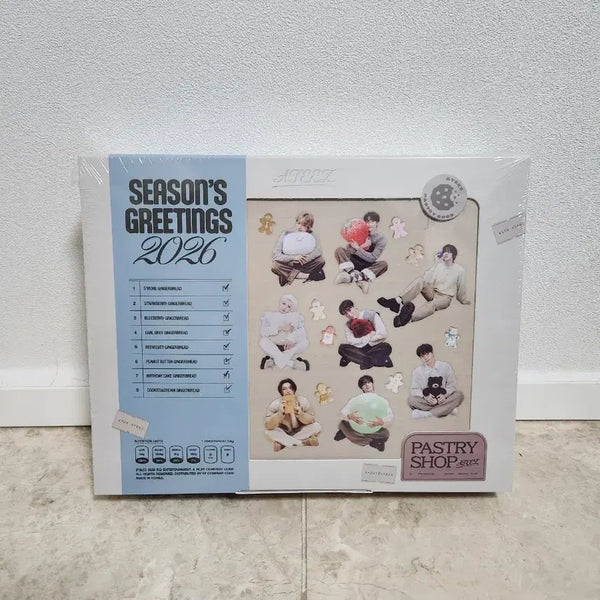 [BUNJANG] ATEEZ 2026 Season's Greetings Yes24 POB Photocard Bundle Set / 미개봉 에이티즈 2026 시즌그리팅 예스24 특전포함