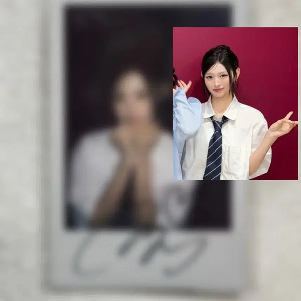 [BUNJANG] L'SINCERE Mina Signed Polaroid Photo / 리센느 미나미 싸인 폴라로이드 폴라 양도 260718 착장