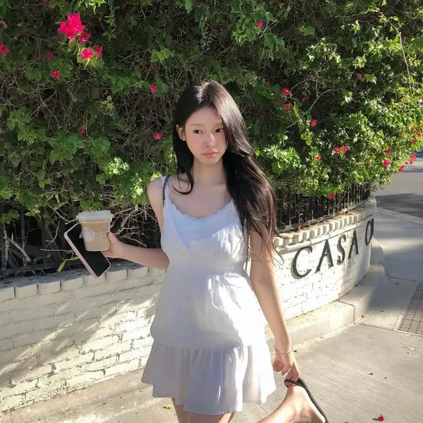 [BUNJANG] Leeds Sleeveless Top White / Leeds 더위시리즈 슬리브리스 탑 화이트