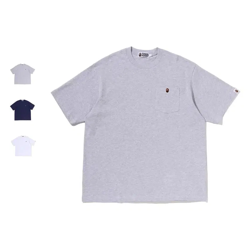 [BUNJANG] BAPE One Point Relax Fit Pocket Short Sleeve T-Shirt / 베이프 원포인트 릴랙스핏 포켓 반팔티