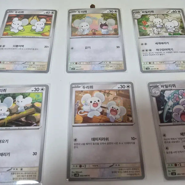 [BUNJANG] Pokemon Sentret Card Set / 포켓몬카드 두리쥐 카드 세트