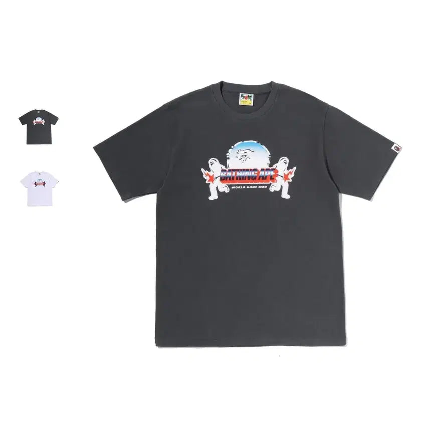 [BUNJANG] BAPE Metal Ape Head Short Sleeve T-Shirt / 베이프 메탈 에이프 헤드 반팔티