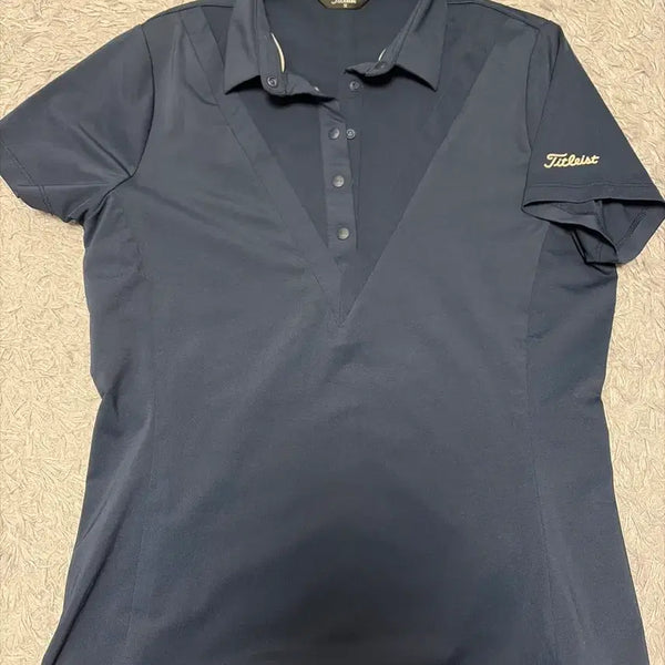 [BUNJANG] Titleist Authentic Golf Short Sleeve T-Shirt Navy Size M / 타이틀리스트 정품 골프 반팔티 90