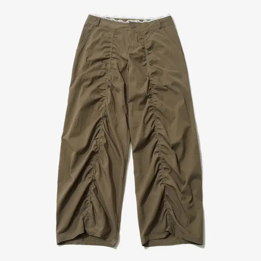 [BUNJANG] Itzavibe Lace Layered Wide Pants / 잇자바이브 레이스 레이어드 와이드 팬츠