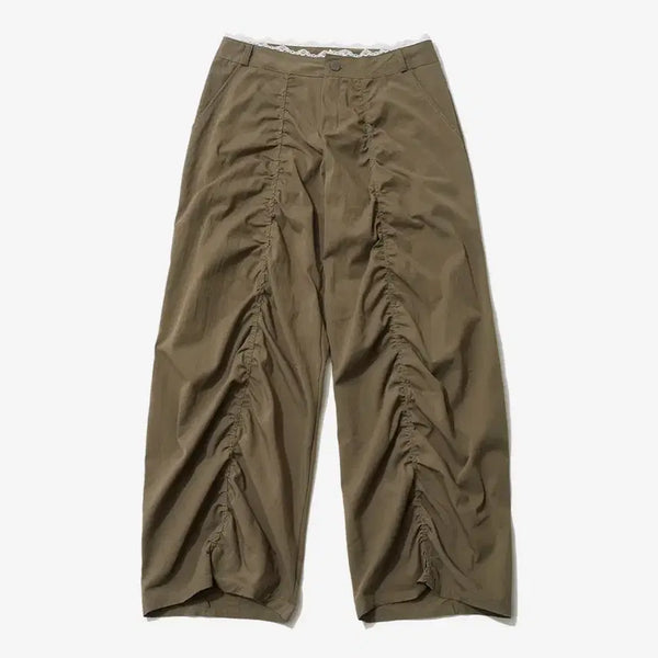 [BUNJANG] Itzavibe Lace Layered Wide Pants / 잇자바이브 레이스 레이어드 와이드 팬츠