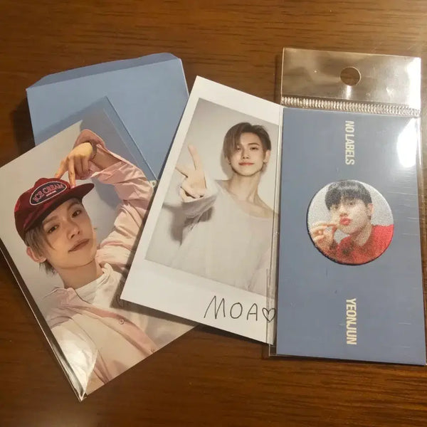 [BUNJANG] TXT Yeonjun Ice Cream Photocard, Polaroid, Screen Cleaner Set / 연준 아이스크림 공방포카+폴라로이드+액정클리너 양도