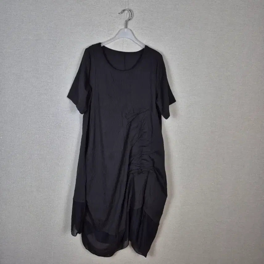 [BUNJANG] Brown Black Stripe Asymmetrical Dress / (#66,77추천) 브라운블랙 스트라이프 언발란스 원피스