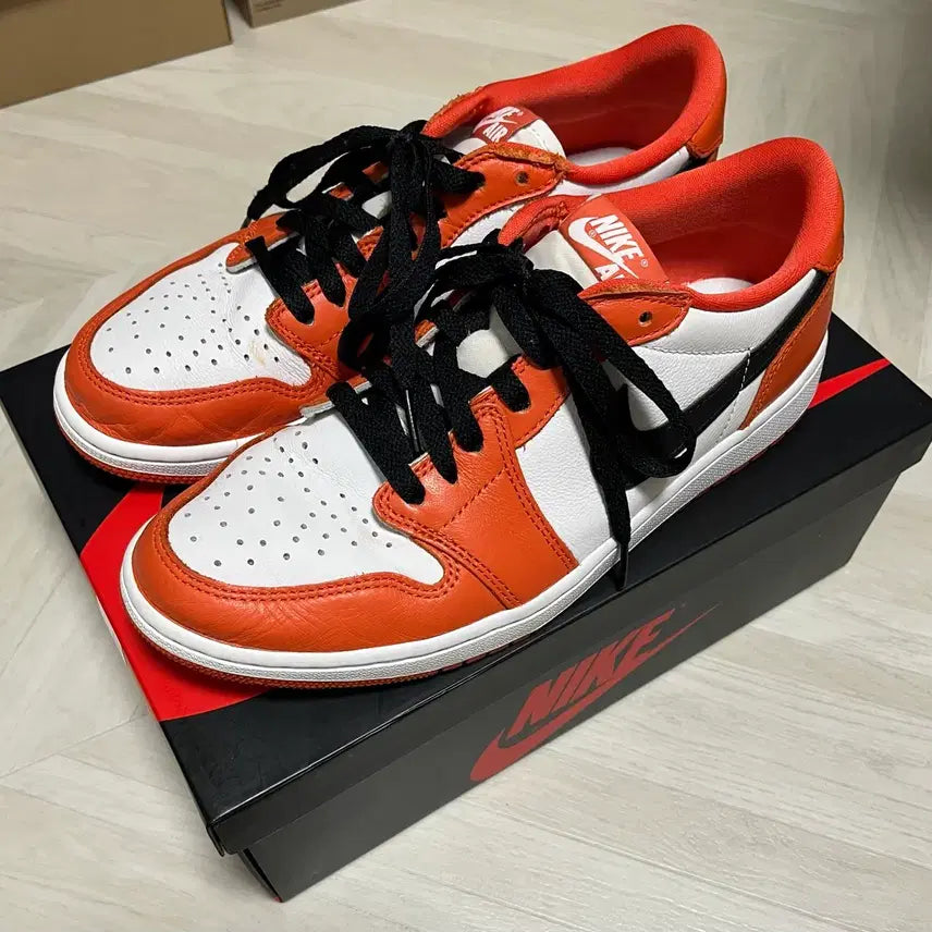 [BUNJANG] Air Jordan 1 Low OG starfish / 조던1 로우 OG 스타피쉬 (270)