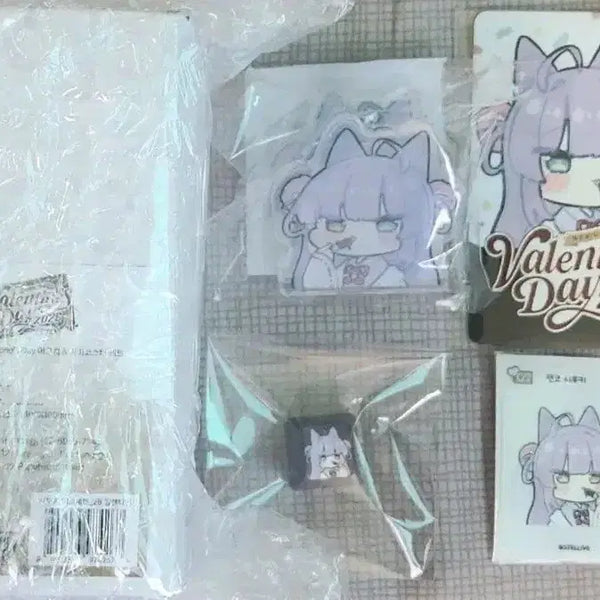 [BUNJANG] Stellive Tenkoshifuki Valentine Mug Cup Set, Keycap, and Sticker Set / 스텔라이브 텐코시부키 발렌타인 머그컵 세트,키캡,띠부띠부씰