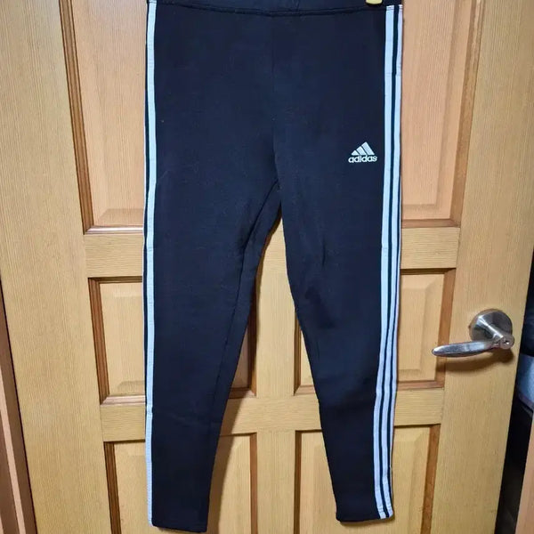 [BUNJANG] Adidas 3-Stripes Leggings Black / 아디다스 삼선 레깅스 블랙