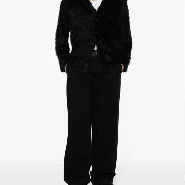 [BUNJANG] sefr osho Textured Mohair V-neck Cardigan M Size / sefr osho 텍스쳐드 모헤어 브이넥 가디건 m사이즈