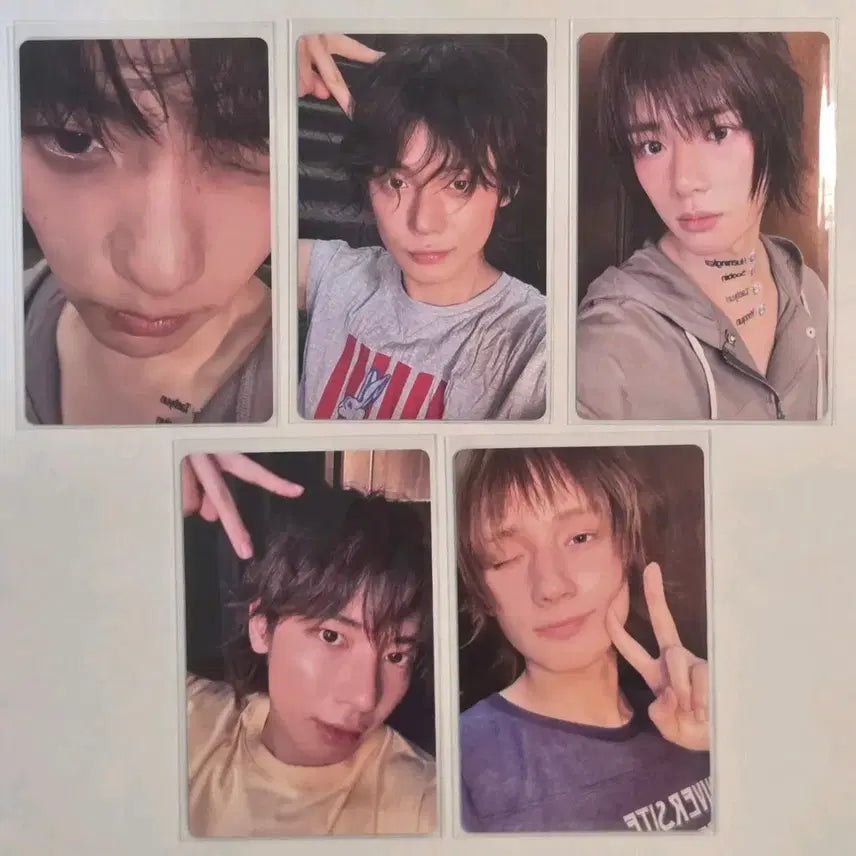 [BUNJANG] TXT Starry Night Together keyring Ver. Bundle Set Photocard / [급처] 투바투 별의 장 투게더 키링 버전 포카 일괄 양도