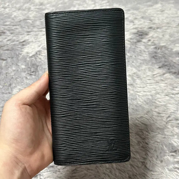 [BUNJANG] Louis Vuitton Epi Brazza Wallet Long Wallet Black / [정품 OS] 루이비통 에삐 브라짜 월릿 장지갑 블랙