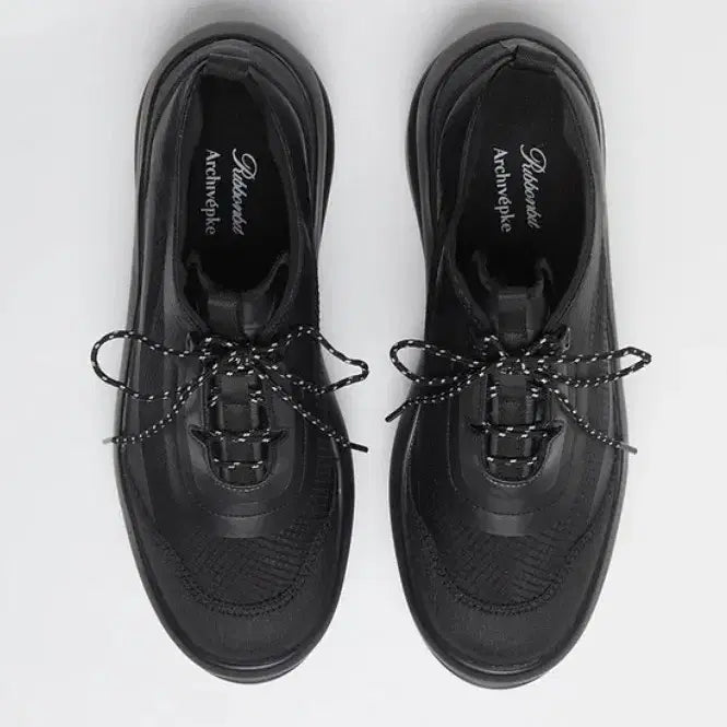 [BUNJANG] Archive Appk Ribbon Light Sneakers Black / 아카이브앱크 리본빛 스니커즈 블랙 380
