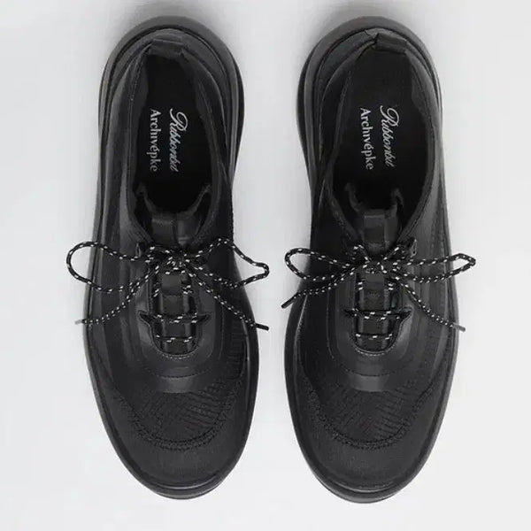 [BUNJANG] Archive Appk Ribbon Light Sneakers Black / 아카이브앱크 리본빛 스니커즈 블랙 380