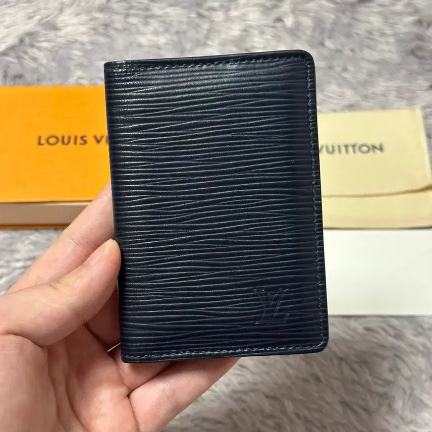 [BUNJANG] Louis Vuitton Epi Organizer Card Holder Navy / [풀구성] 루이비통 에삐 오거나이저 카드지갑 네이비