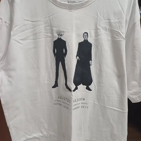 [BUNJANG] Jujutsu Kaisen Gojo Satoru Geto Suguru T-Shirt (Popup Store Exclusive) / AK플라자 주술회전 팝업 고죠 사토루 게토 스구루 티셔츠 프리사이즈